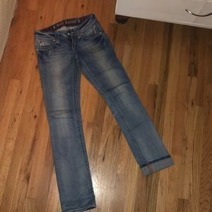 Straight leg  jeans